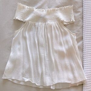 NWOT Forever 21 Cropped Elastic Off Shoulder Top | Size L